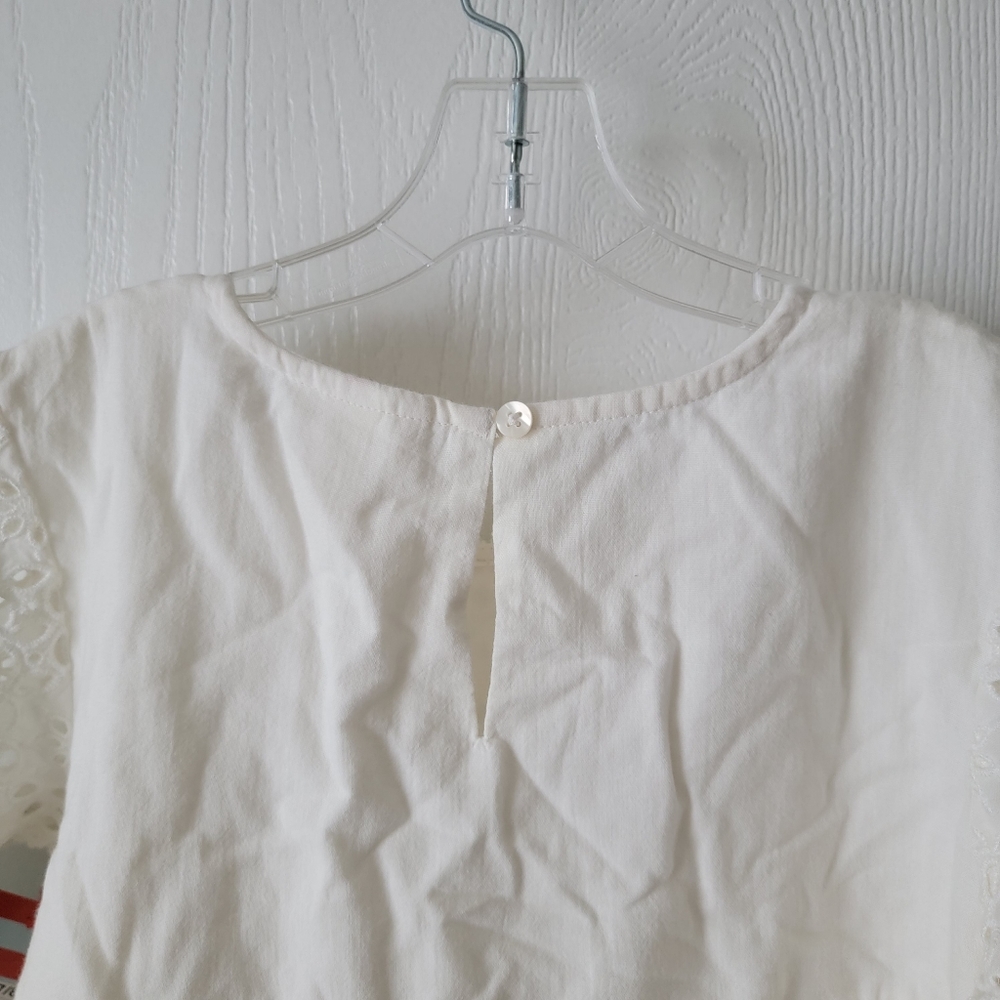 Cat & Jack Eyelet Bell Sleeve Dress - Picture 7 of 8